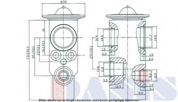Расширительный клапан, кондиционер AKS DASIS 840092N
