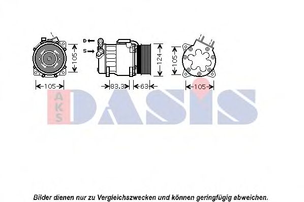 Компрессор, кондиционер AKS DASIS 850103N