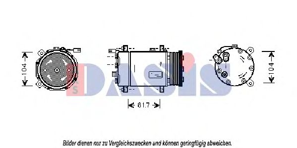 Компрессор, кондиционер AKS DASIS 850240N