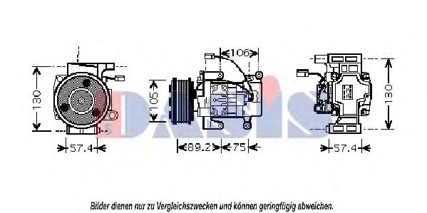 Компрессор, кондиционер AKS DASIS 850386N