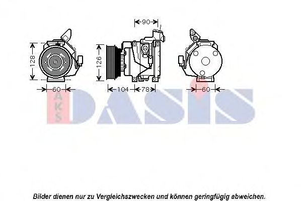 Компрессор, кондиционер AKS DASIS 850397N