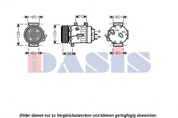 Компрессор, кондиционер AKS DASIS 850427N
