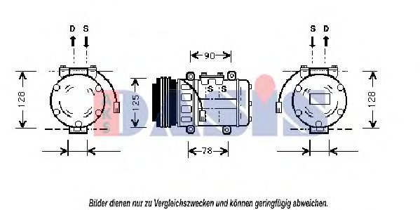 Компрессор, кондиционер AKS DASIS 850435N