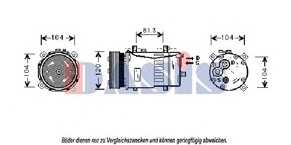 Компрессор, кондиционер AKS DASIS 850509N