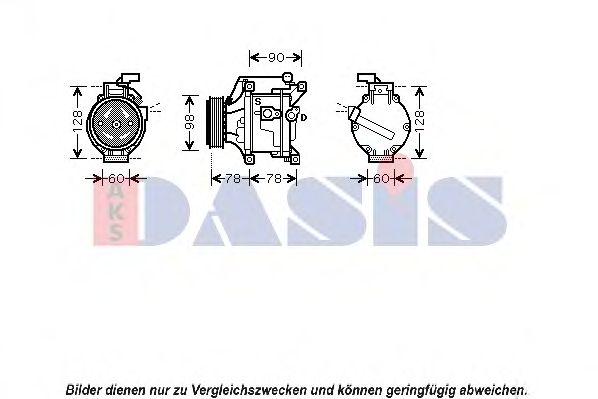 Компрессор, кондиционер AKS DASIS 850728N