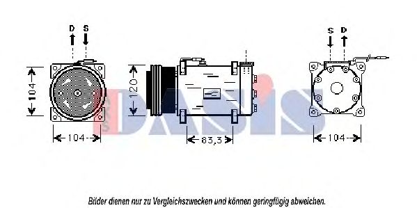 Компрессор, кондиционер AKS DASIS 850899N