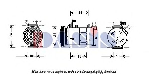 Компрессор, кондиционер AKS DASIS 15031