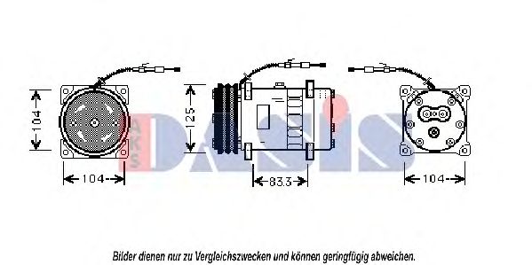 Компрессор, кондиционер AKS DASIS UVK109