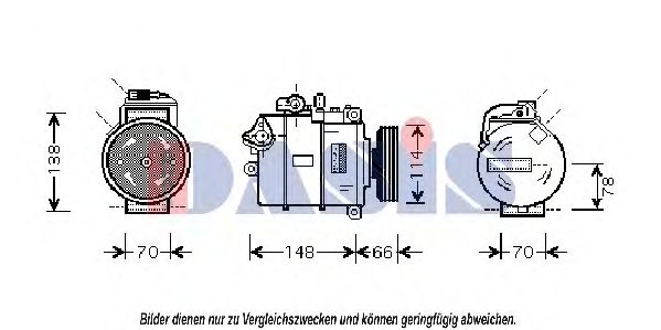 Компрессор, кондиционер AKS DASIS 851078N