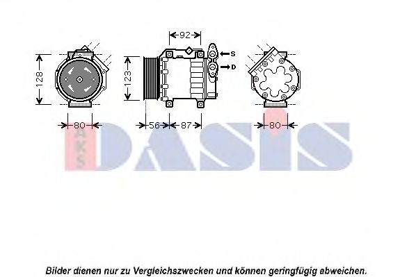 Компрессор, кондиционер AKS DASIS 851430N