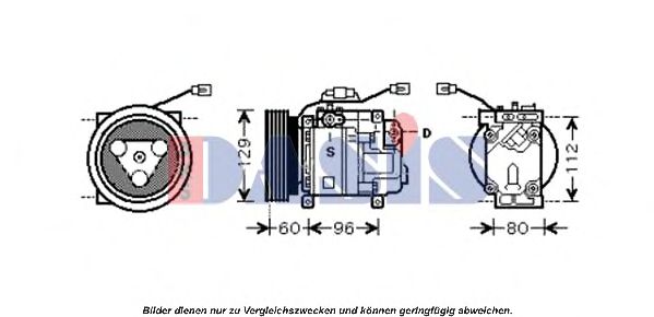 Компрессор, кондиционер AKS DASIS 851438N