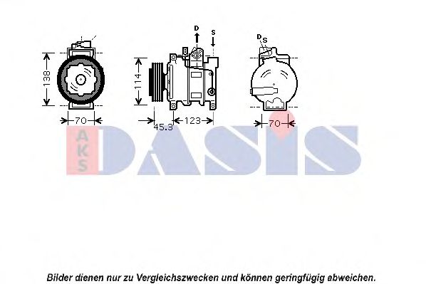 Компрессор, кондиционер AKS DASIS 851552N