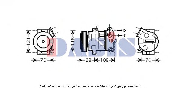 Компрессор, кондиционер AKS DASIS 851604N