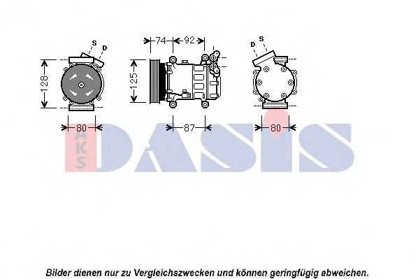 Компрессор, кондиционер AKS DASIS 851609N