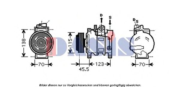 Компрессор, кондиционер AKS DASIS 851654N