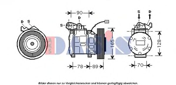 Компрессор, кондиционер AKS DASIS 851674N