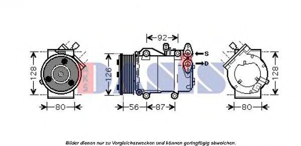 Компрессор, кондиционер AKS DASIS 851677N