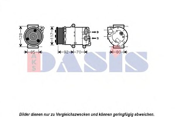 Компрессор, кондиционер AKS DASIS 851689N