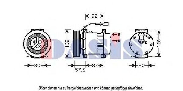 Компрессор, кондиционер AKS DASIS 851822N