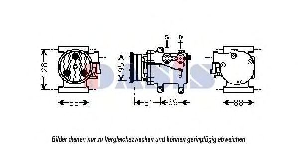 Компрессор, кондиционер AKS DASIS 851832N