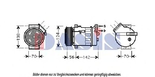 Компрессор, кондиционер AKS DASIS 851886N