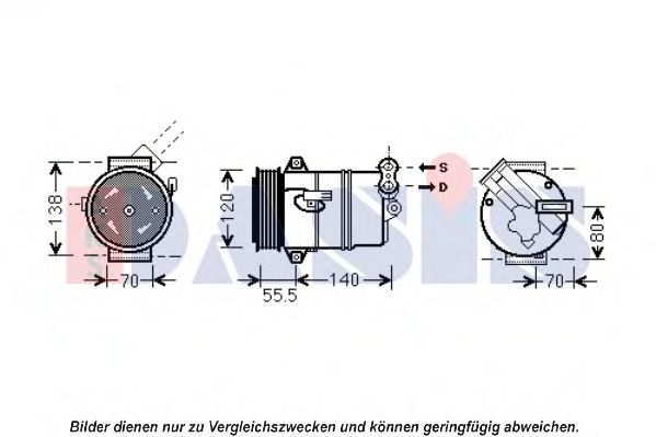 Компрессор, кондиционер AKS DASIS OLK498