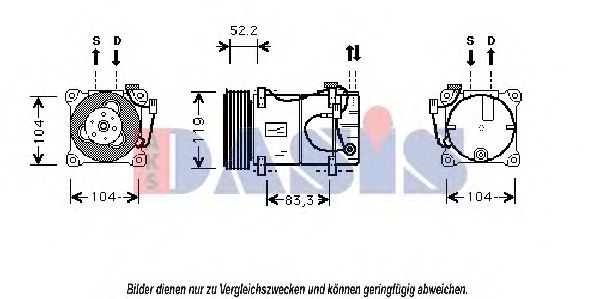 Компрессор, кондиционер AKS DASIS 852990N