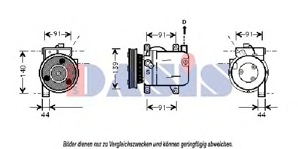 Компрессор, кондиционер AKS DASIS 858389N