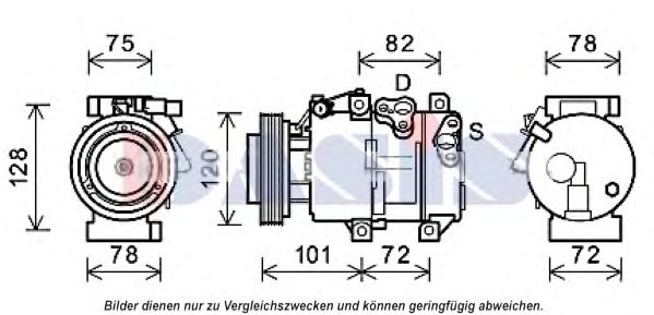 Компрессор, кондиционер AKS DASIS 852738N