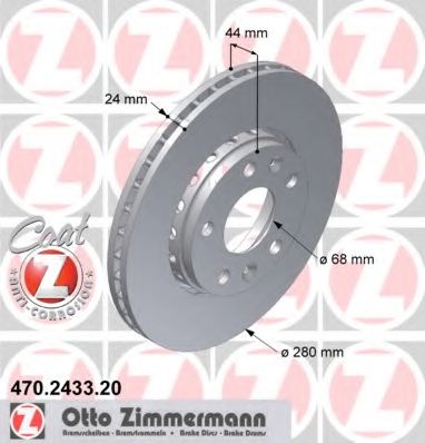 Тормозной диск ZIMMERMANN 470.2433.20