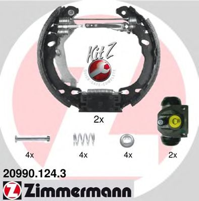 Комплект тормозных колодок ZIMMERMANN 20990.124.3