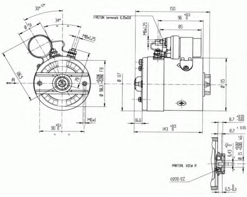 Электродвигатель DELCO REMY 19024742