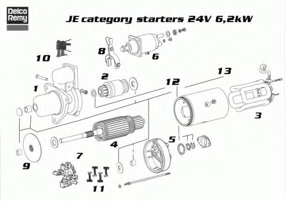 Стартер EFEL 100454