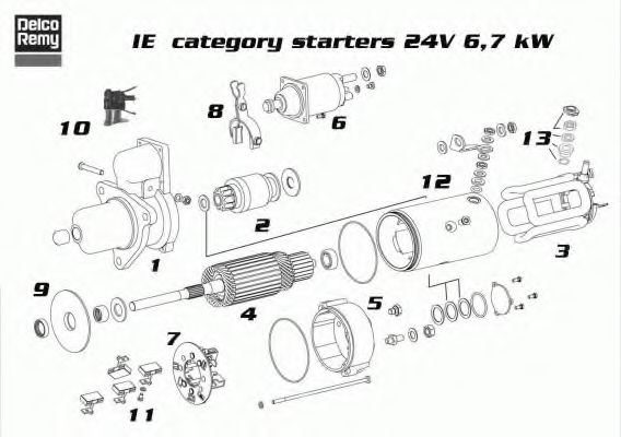 Стартер EFEL 100572