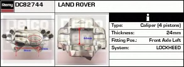Тормозной суппорт DELCO REMY DC82744