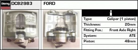 Тормозной суппорт DELCO REMY DC82983