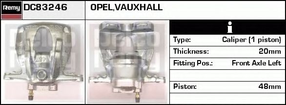 Тормозной суппорт DELCO REMY DC83246