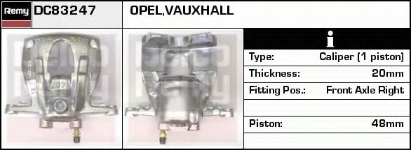 Тормозной суппорт DELCO REMY DC83247