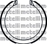 Комплект тормозных колодок, стояночная тормозная система METELLI 53-0491