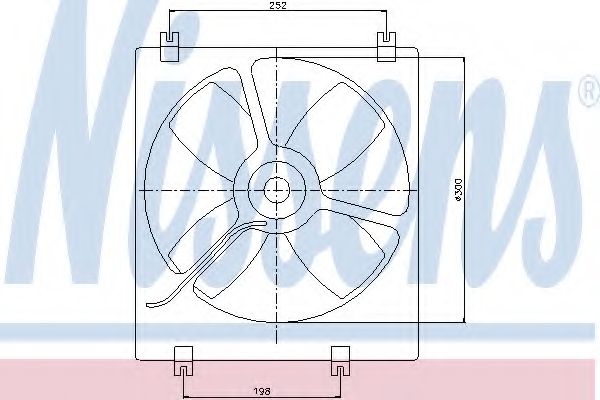 Вентилятор, охлаждение двигателя NISSENS 85071