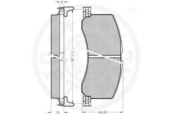 Комплект тормозных колодок, дисковый тормоз FIRST LINE FBP1397