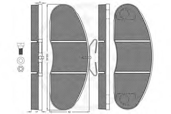 Комплект тормозных колодок, дисковый тормоз OPTIMAL 12006