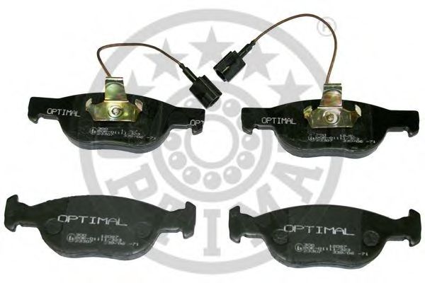 Комплект тормозных колодок, дисковый тормоз OPTIMAL 12087