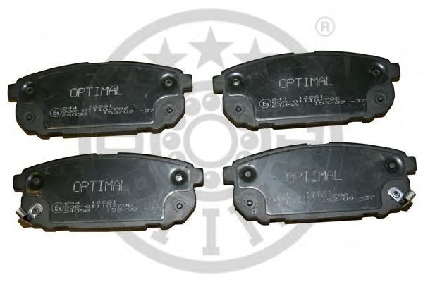 Комплект тормозных колодок, дисковый тормоз OPTIMAL 12261