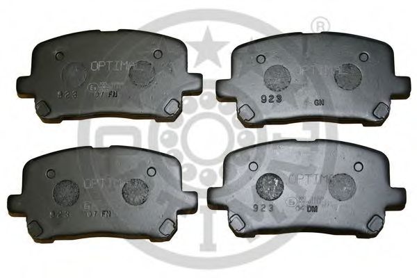 Комплект тормозных колодок, дисковый тормоз OPTIMAL 12329