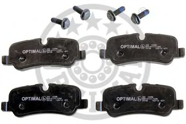 Комплект тормозных колодок, дисковый тормоз OPTIMAL 12396