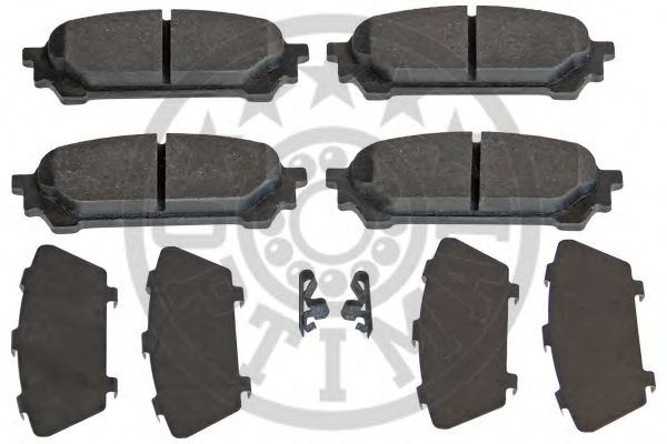 Комплект тормозных колодок, дисковый тормоз OPTIMAL 12406