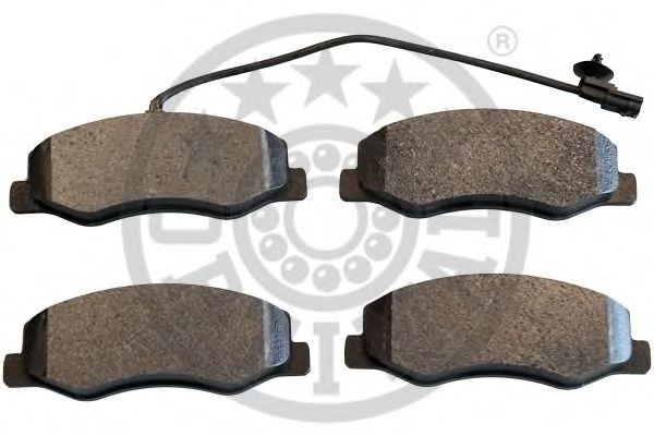 Комплект тормозных колодок, дисковый тормоз OPTIMAL 12417