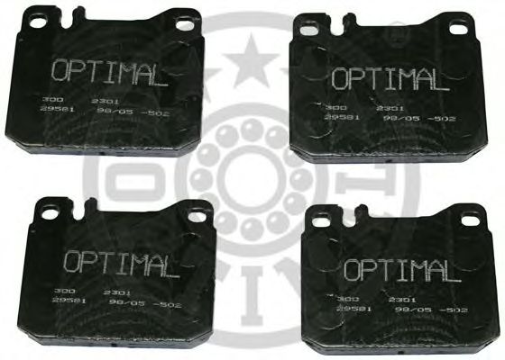 Комплект тормозных колодок, дисковый тормоз OPTIMAL 2301