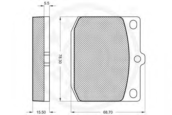 Комплект тормозных колодок, дисковый тормоз OPTIMAL 9140